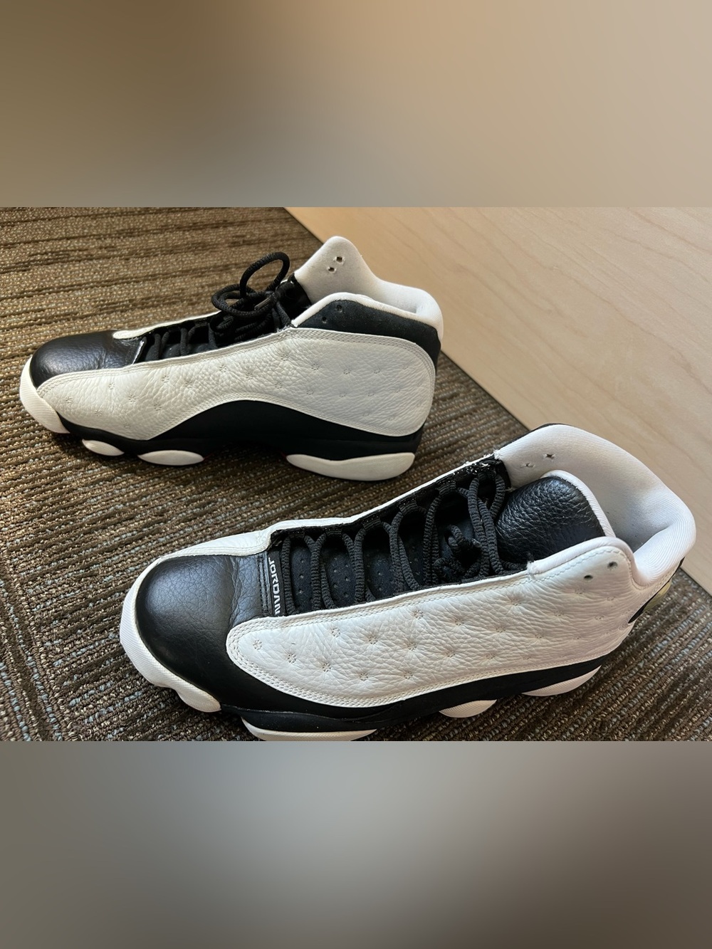 Jordan Black & White Retro High-Top Sneakers